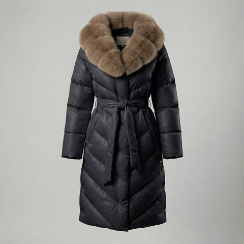 CHRISTINA™ | Chaqueta elegante con cuello de piel sintética