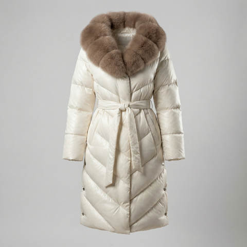 CHRISTINA™ | Chaqueta elegante con cuello de piel sintética